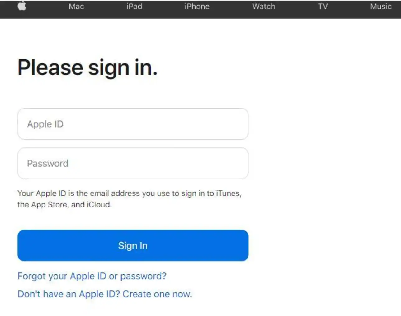 Apple přihlášení
