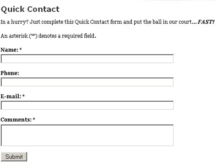 jak má vypadat formulář pro leady - případovka 2