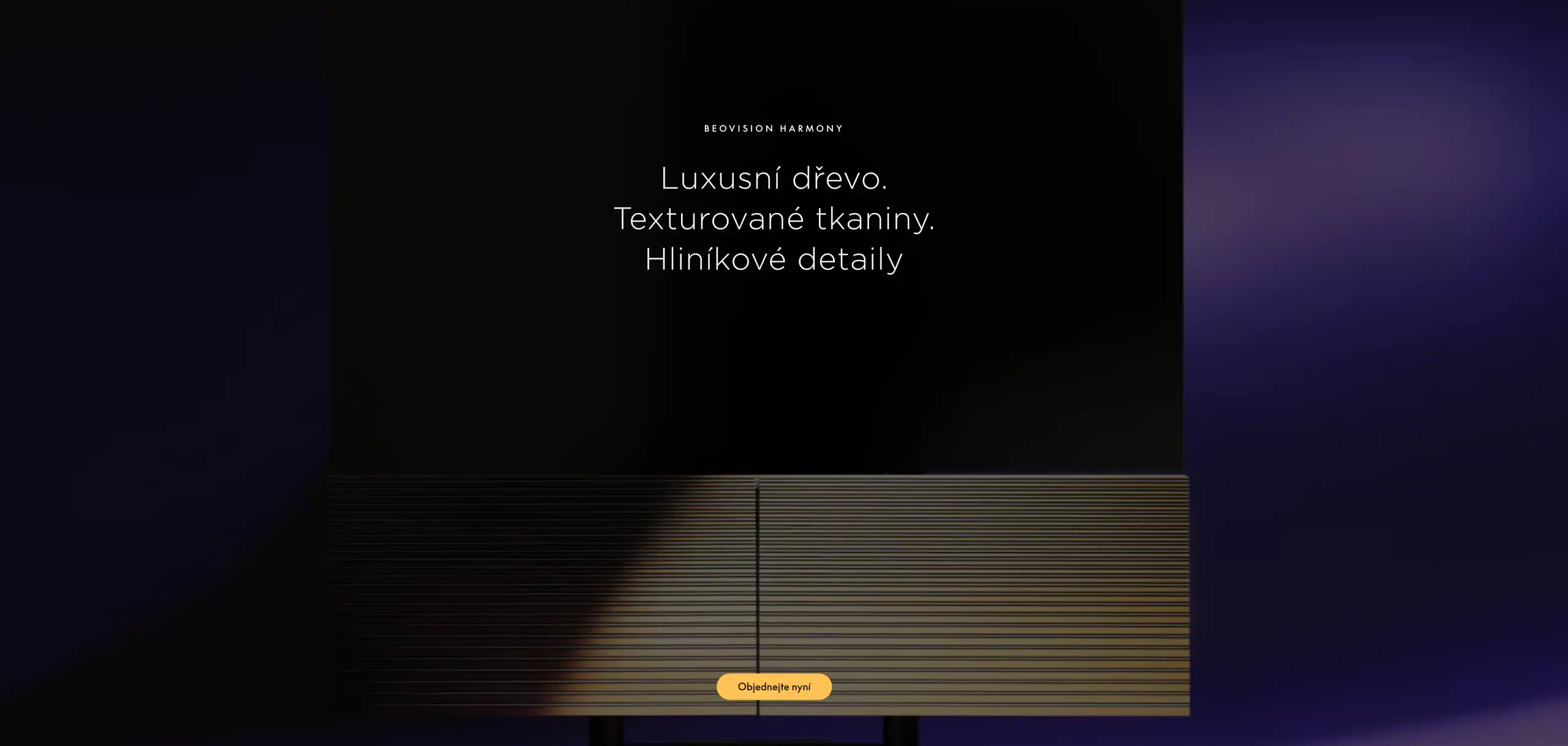 Barvy luxusu Bang & Olufsen web