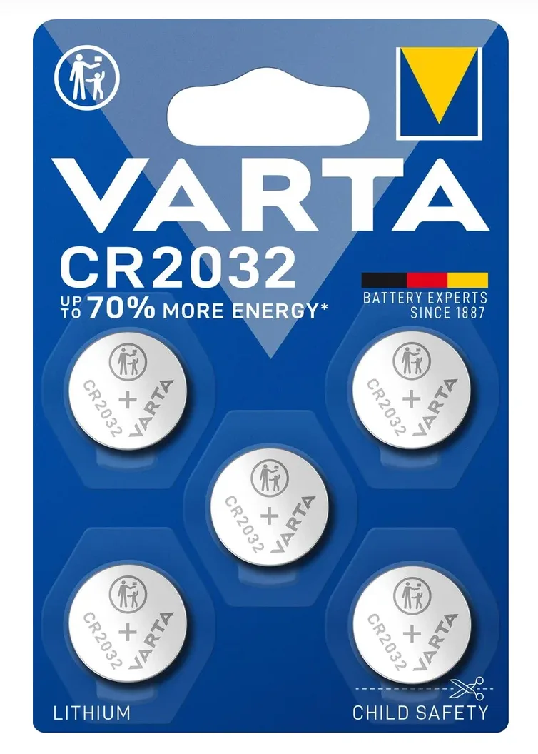 Baterie Varta, po jejichž výměně začalo bezklíčové odemykání fungovat