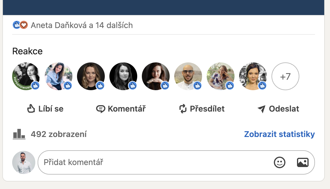 článek o like, petr smejkal
