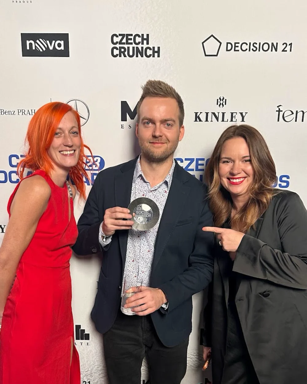 Petr Smejkal na předávání cen Czech Social Awards