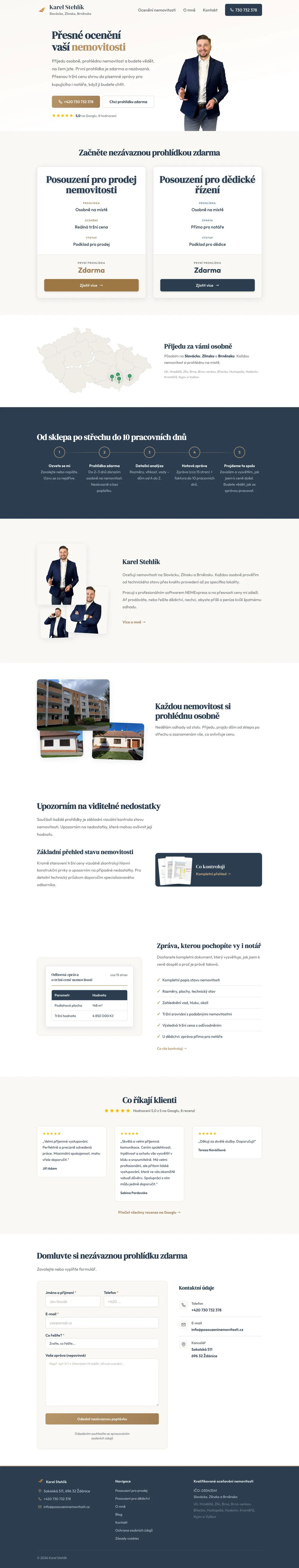 Web na míru – Odhady nemovitostí na Slovácku