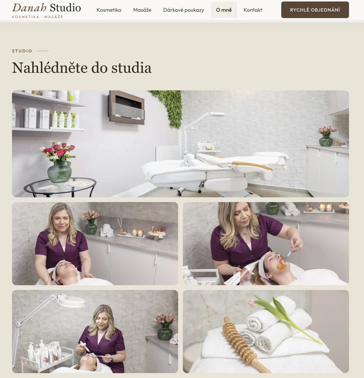 Web Dana Háková – náhled