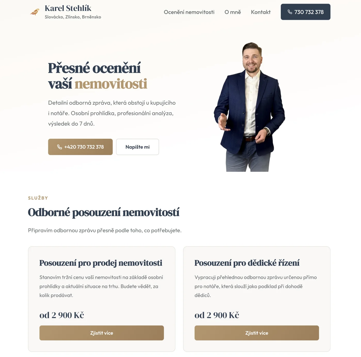 Web Karel Stehlík – náhled
