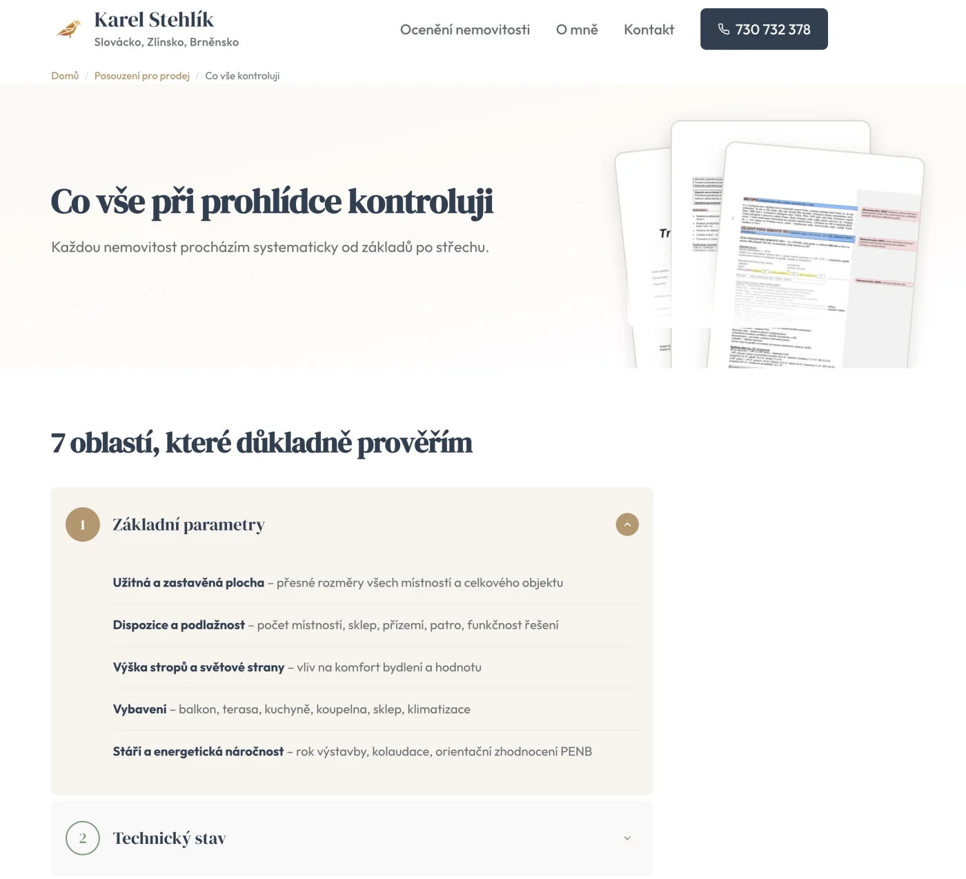 Web Karel Stehlík – náhled