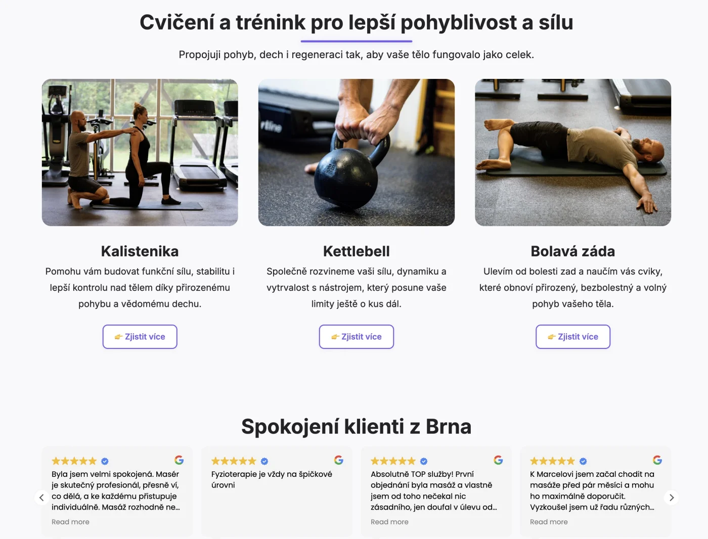 Web Marcel Štrublík – náhled