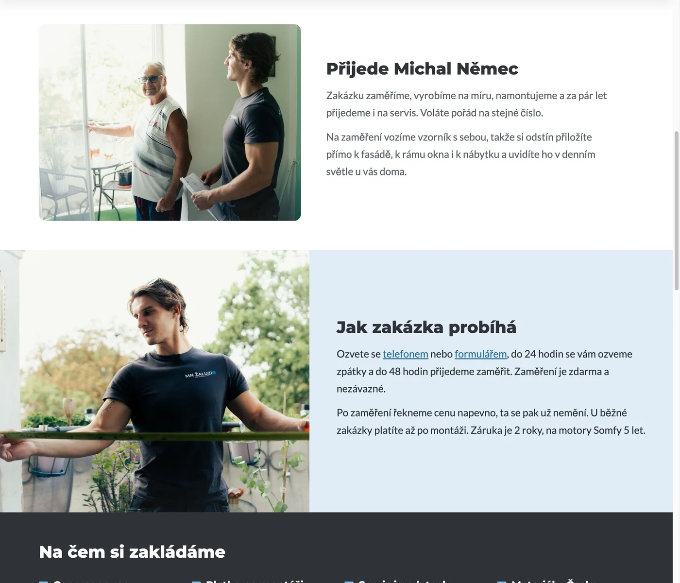 Web Michal Němec – náhled
