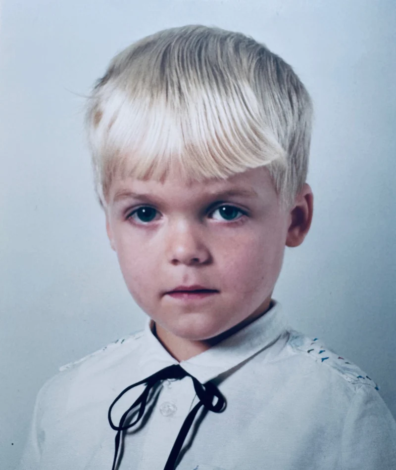 Petr Smejkal jako malý kluk na fotografii z osmdesátých let