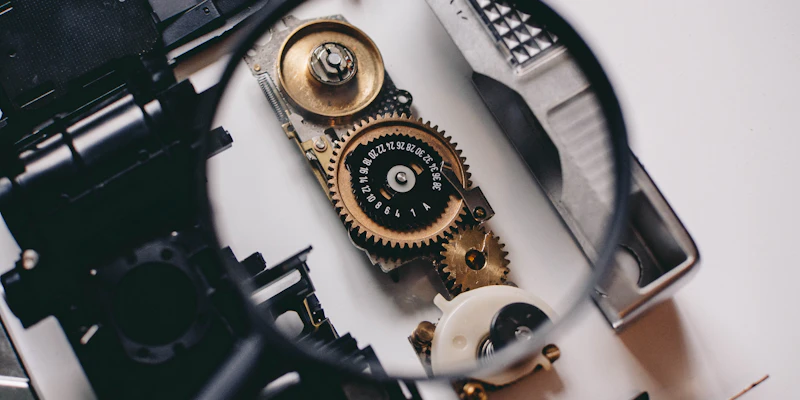 Lupa nad detaily symbolizující důkladný audit webu